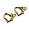 Zapínání karabinka srdce 10 × 14 mm (Velikost produktu 10 mm × 14 mm, Barva Platinová)