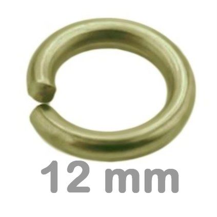 Kroužek jednoduchý staromosaz 12 mm