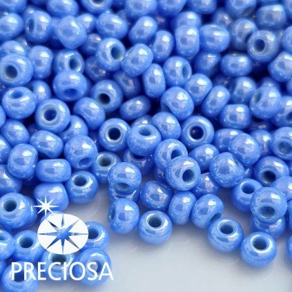 Rocailles Preciosa 8/0 2,9 mm Blau 38020