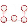 Hokejová branka Winnwell 72" Heavy Duty 5-Hole Skill Net