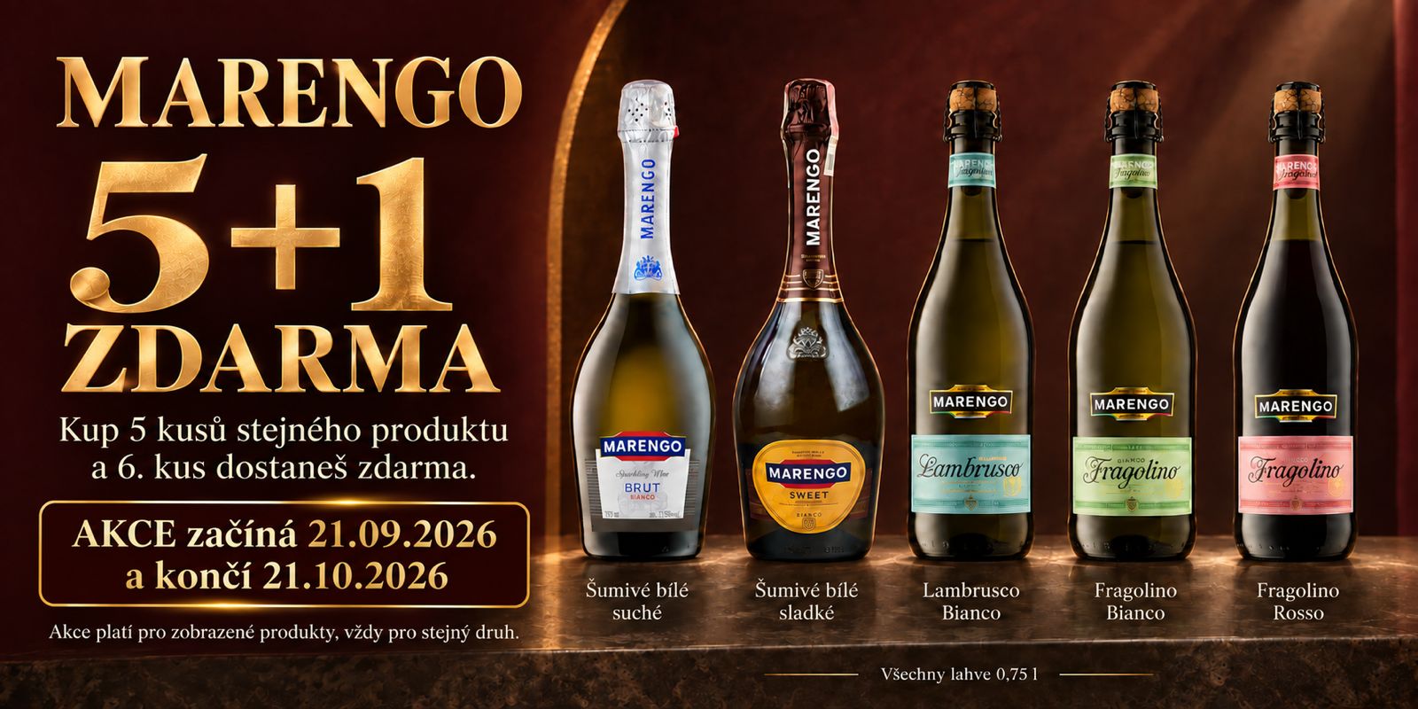 Alkohol Akce Marengo 5+1