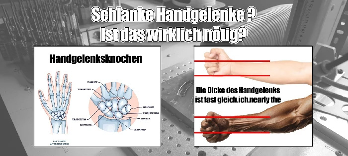 Vergrößern Sie Ihr Handgelenk