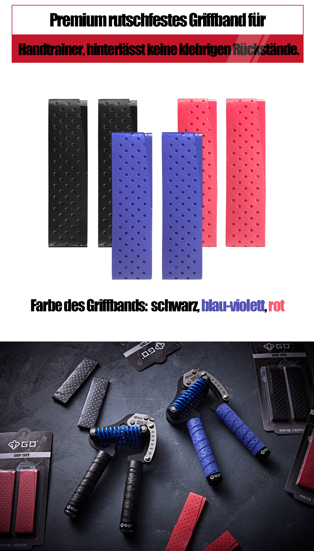 GD GRIP TAPE wrap tape for grip strengtheners