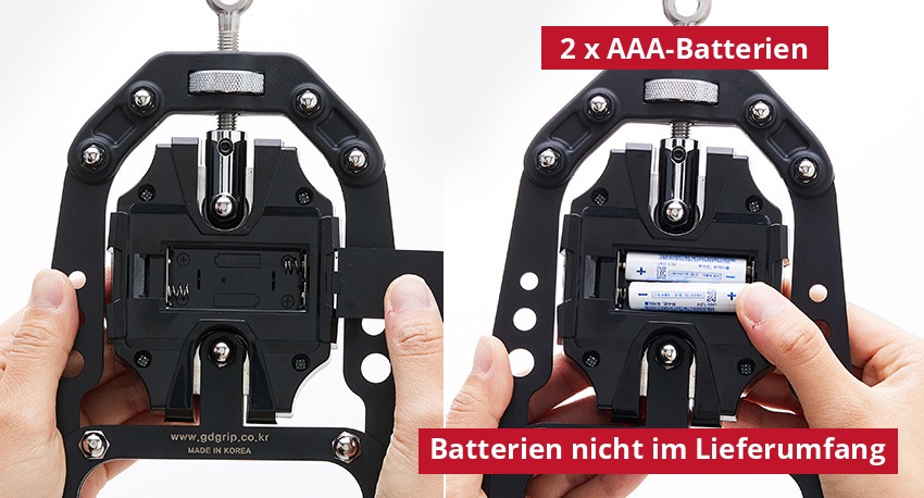 2 x AAA-Batterien nicht im Lieferumfang