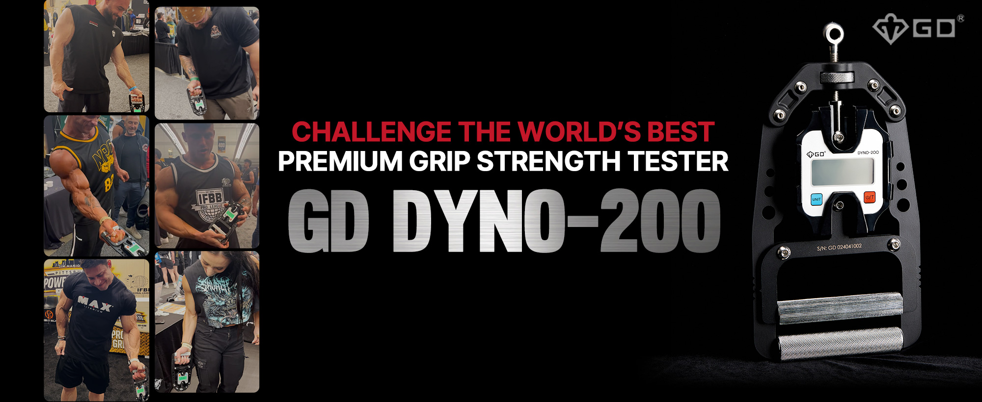 GD DYNO-200 premium grip strength tester