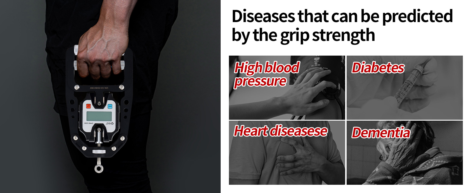 Diseases that can be predicted by grip strength
