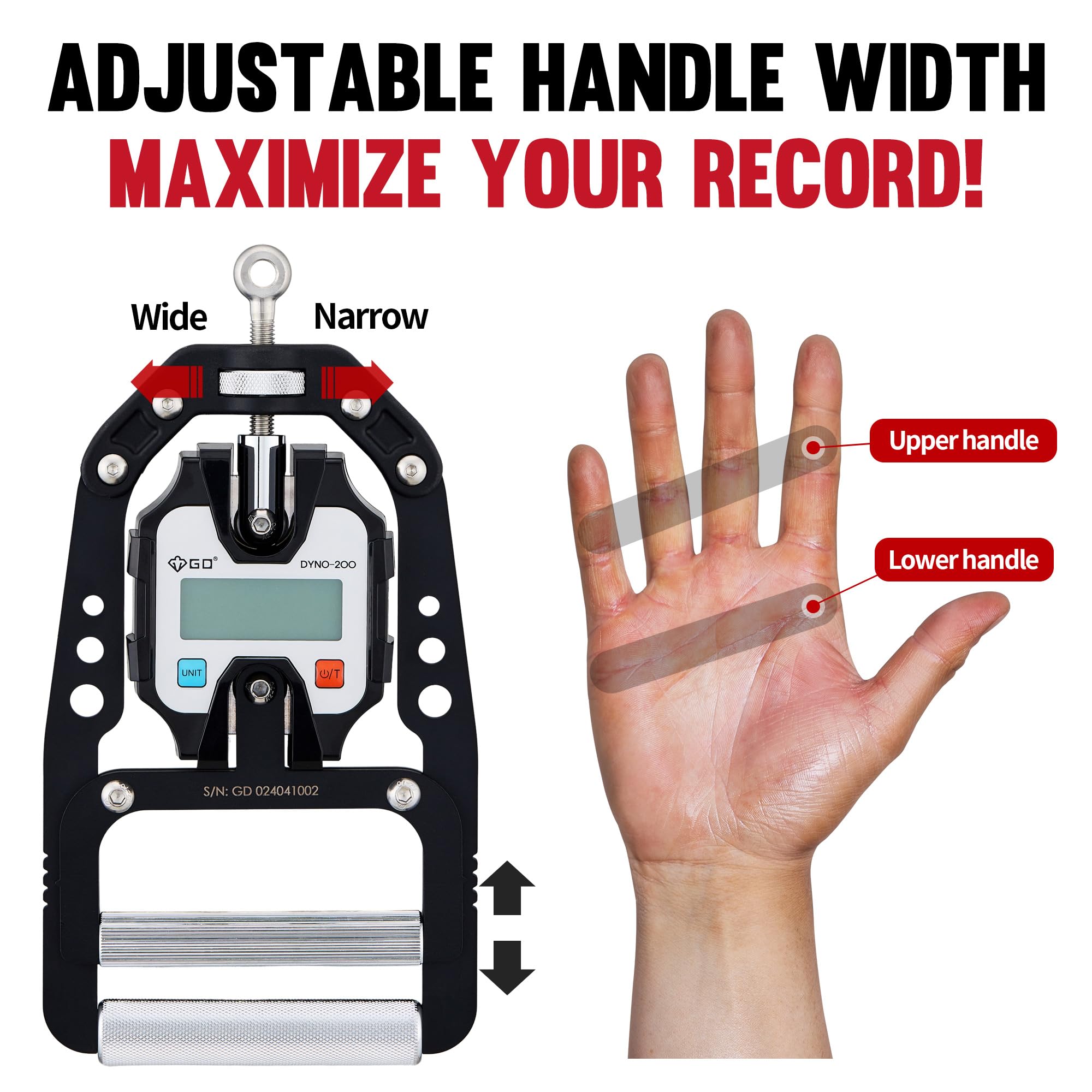 Adjustable handle width