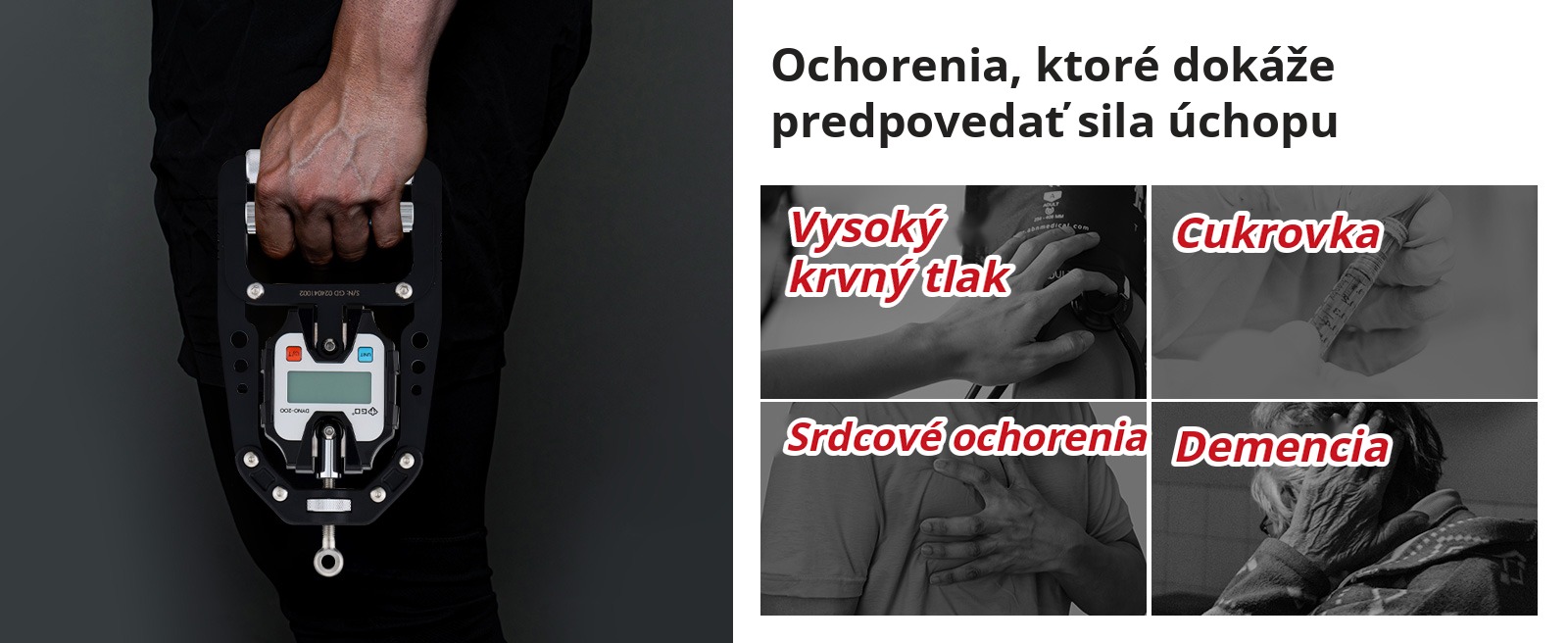Ochorenia, ktoré dokáže predpovedať sila úchopu