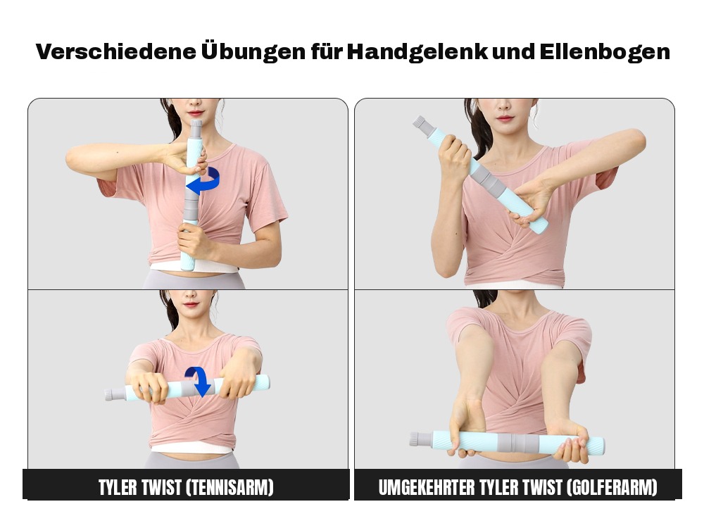 Übungen für Handgelenk und Ellenbogen – Tyler Twist und umgekehrter Tyler Twist