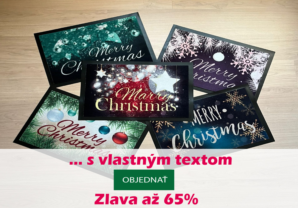 Christmas mats with custom text