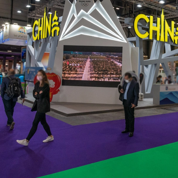Expo koberec vo výstavnom stánku na veľtrhu