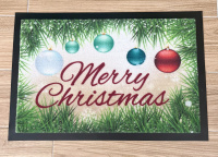 Christmas mat with logo