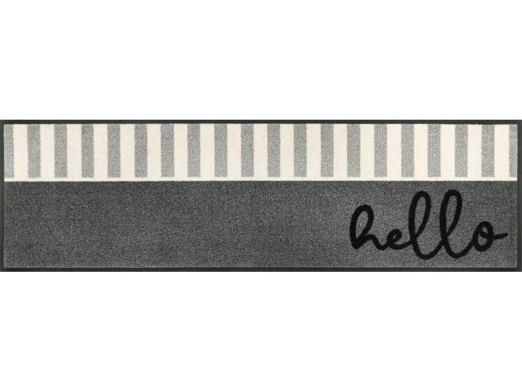 Home mat Hello Stripes | Kitchen and Bathroom Mat | Indoor Home Carpet | GDmatsEU