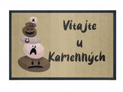 GDmatsEU | personalized doormat - cheerful pebbles