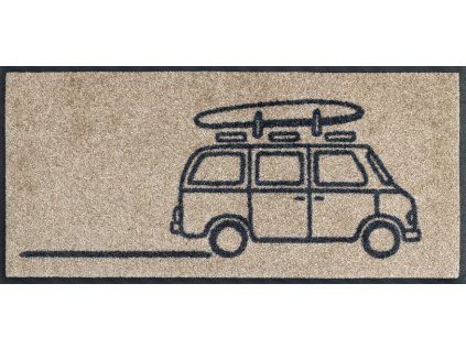 Home mat Keep it Simple beige | Kitchen and Bathroom Mat | Indoor Home Carpet | GDmatsEU