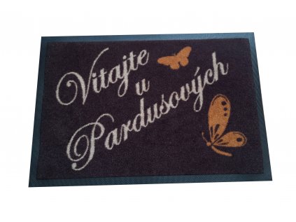GDmtasEU | doormat personalized with surnames and the text welcome