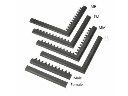 Master Flex™ D12/C12 Nitrile Safety Ramps - Connectable safety ramps for mat systems GDmatsEU