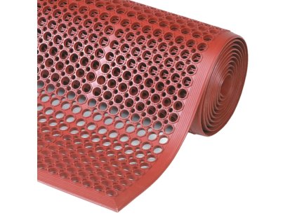 notrax 562 rd sanitop red slip resistant rubber mats red roll 1258