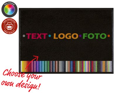 Production of a doormat with your own print with a logo, text, photo | GDmatsEU