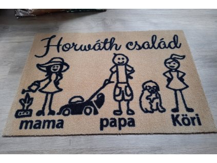 Doormat personalized with characters | GDmatsEU