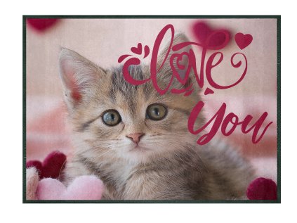 Personalized doormat - unique Valentine's Day gift | GDmatsEU