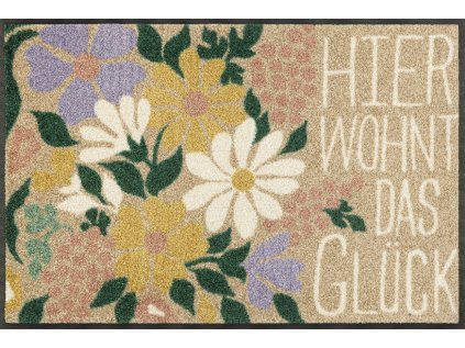 Home Mat Glücksbouquet | Kitchen and Bathroom Mat | Indoor Home Carpet | GDmatsEU
