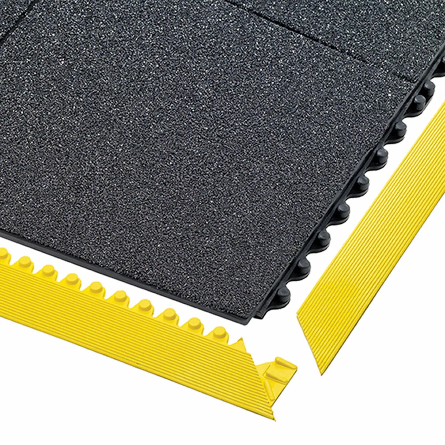 856SFR Cushion Ease Solid GSII Nitrile FR - Modulárna nitrilová rohož spomaľujúca horenie - Čierna Rozmer: 91cm x 91cm