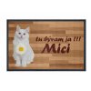 GDmatsEU | doormat with your own cat photo and name