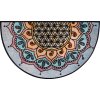 Half round doormat  Harmony Pattern| Washable Designer Mats | Allergy-Friendly | GDmatsEU