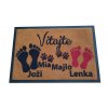 Doormat personalized with footprints | GDmtasEU