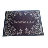 Doormat with custom text and decorative frame | GDmtasEU