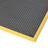 646 diamond flex nitrile fr welding mat black yellow