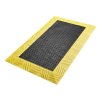 notrax 621 diamond flex lok solid modular mats black yellow full 100