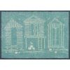 Turtle Mat Beach Huts Blue 60x85cm 02 5060025369884 Flat kl