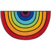 Half Round Door Mat Rainbow Doormat Round Rainbow | Washable, for allergy sufferers and pets | GDmatsEU"