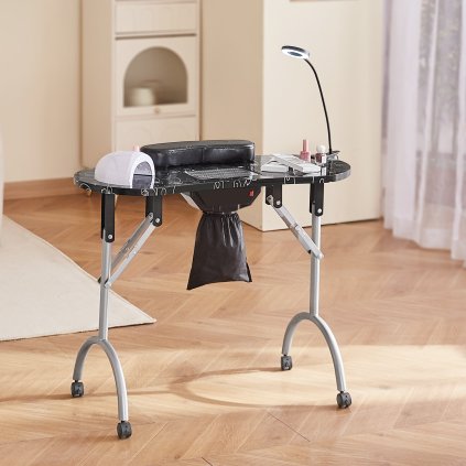 Stôl na manikúru s elektrickým zberačom prachu