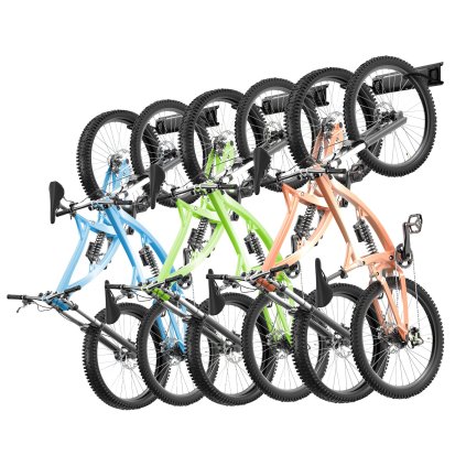 Držiak na bicykle 216cm pre 6 bicyklov + 5 prilieb