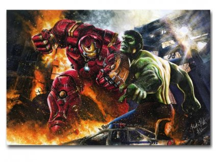 plakát Iron man vs hulk