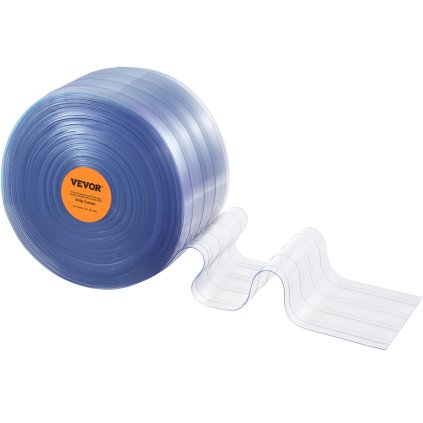 Pásová záclona 45,72x0,2m priehľadná rebrovaná PVC