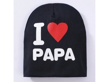 dětská čepice I love papa