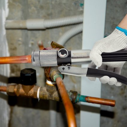 Hydraulický rozširovač rúrok so 7 hlavami
