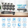 1080P Bezpečnostný kamerový systém Wifi 4x Kamera audio záznam 2MP