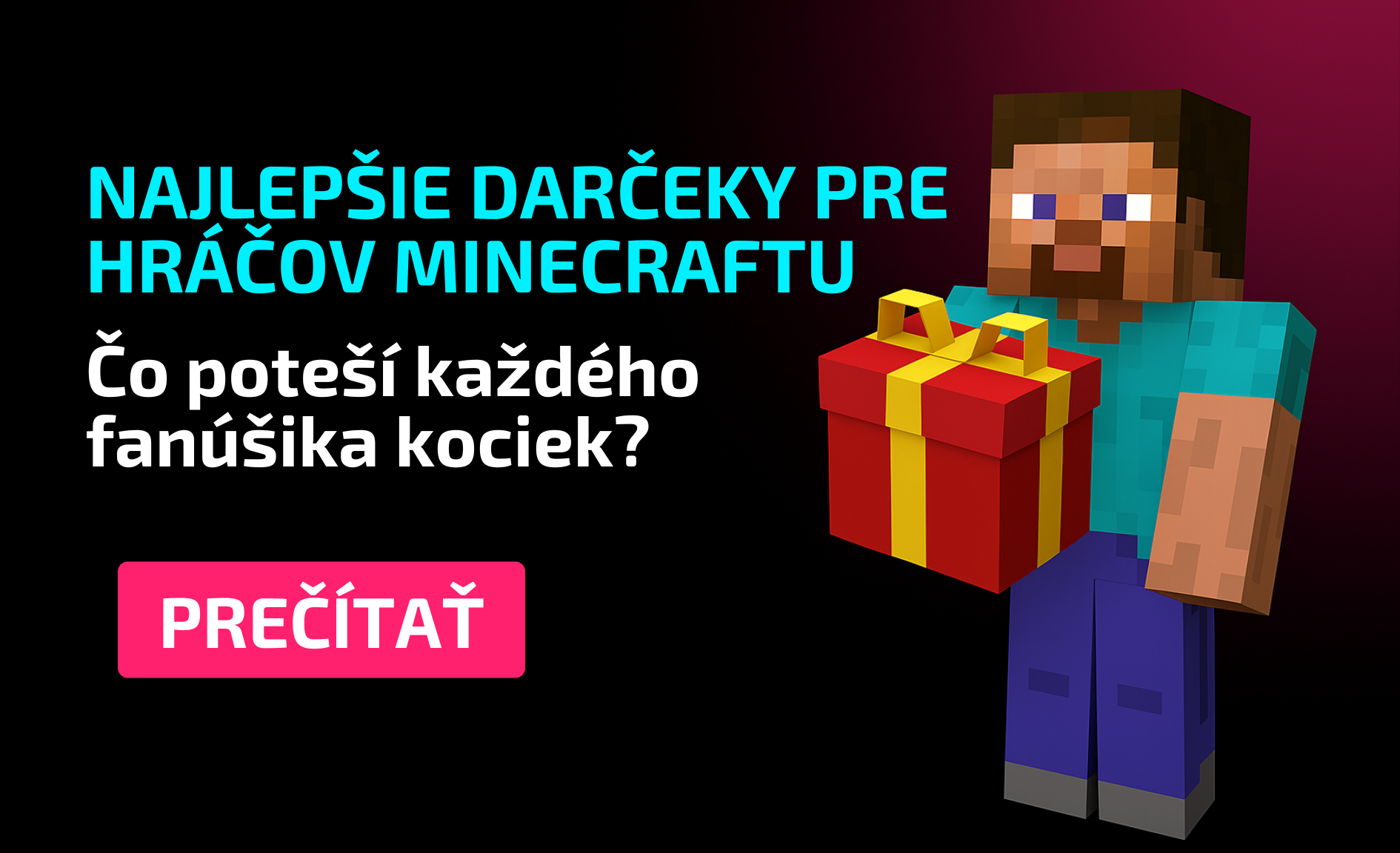 Najlepšie darčeky pre hráčov Minecraftu: Čo poteší každého fanúšika kociek?
