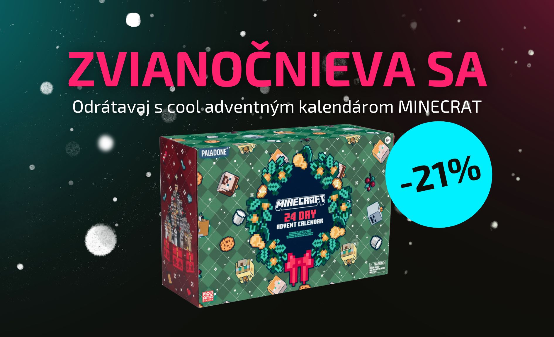 Adventný kalendár Minecraft