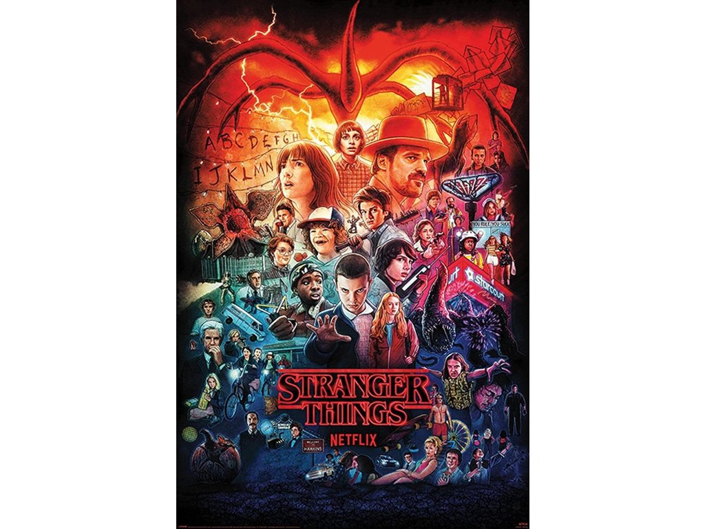 plakat stranger things seasons montage 6333c5962f518