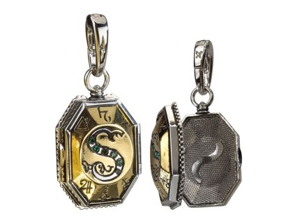 privesek harry potter zmijozeluv medailon de luxe 68f8cce26a485