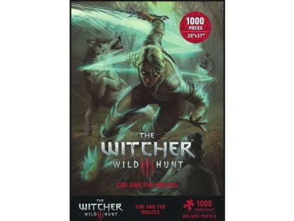 puzzle zaklinac 3 divoky hon ciri and the wolves 1000 dilku poskozeny obal 65f518182e307