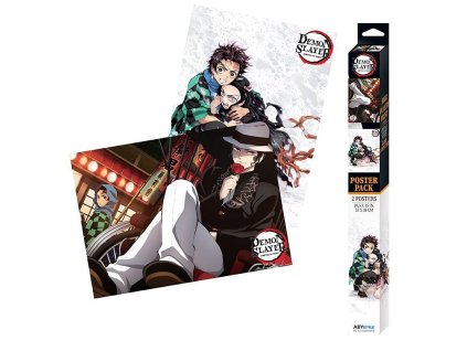 sada plakatu demon slayer muzan tanjiro nezuko 63102d1d8a1bf