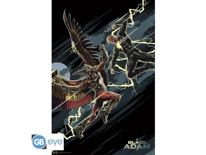 plakat dc comics black adam vs hawkman 637c5627afb6f