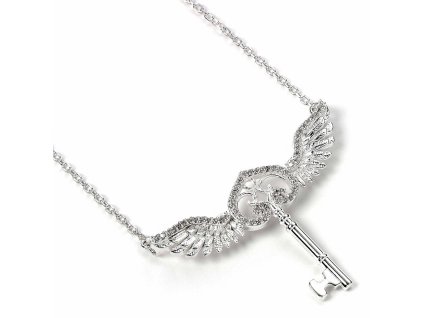 stribrny nahrdelnik harry potter letajici klic s krystaly 649cf28596cc3